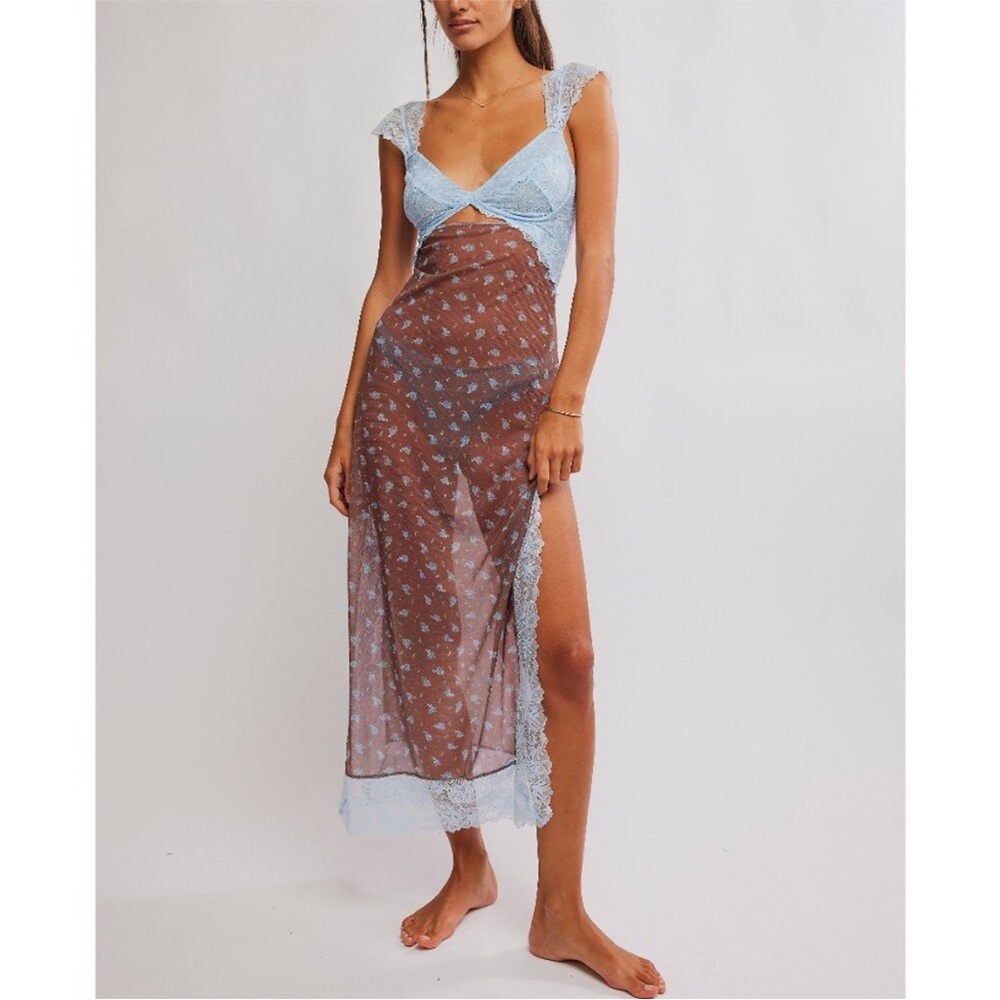 Free People Suddenly Fine Maxi Slip